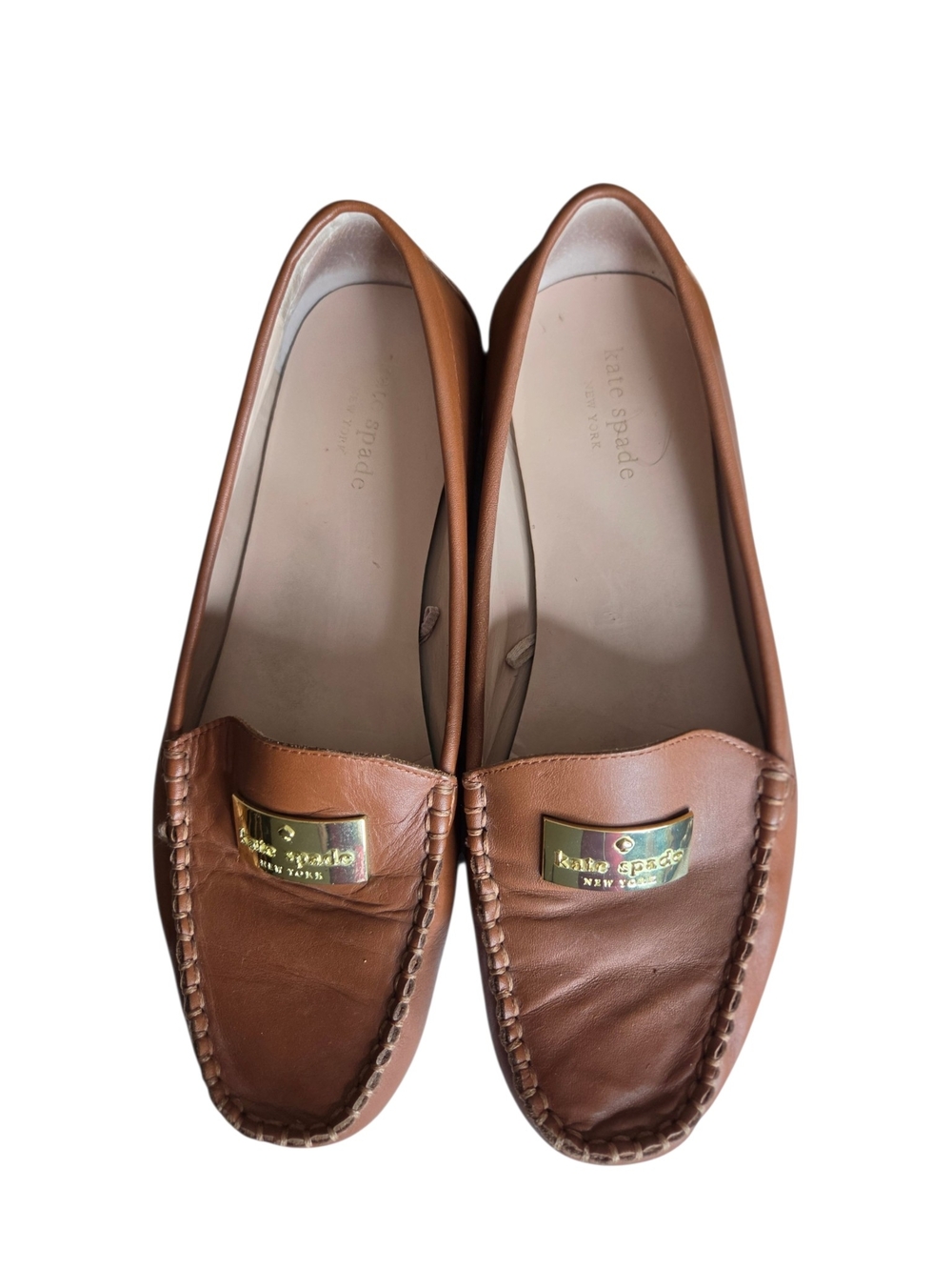 KATE SPADE "CORRIE" WOMEN'S LOAFERS W/ Gold Tag Logo Good Pre-owned Condition - Picture 12 of 15